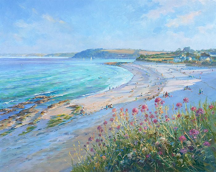 Summer Evening, Gyllyngvase Beach - Ted Dyer - Beside The Wave