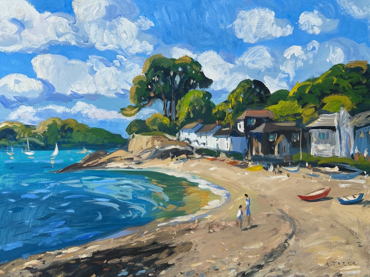 Summer Joy, Helford Passage-Andrew Tozer-Beside The Wave