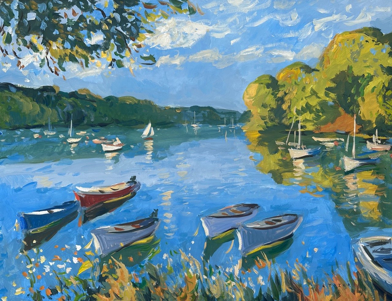Summer Morning At Port Navas-Andrew Tozer-Beside The Wave