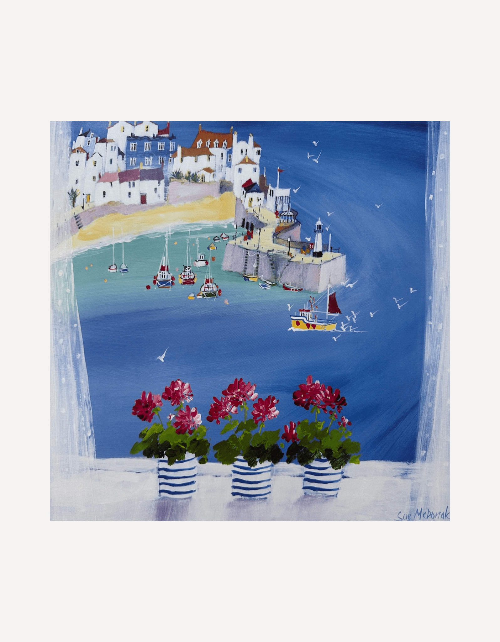 Summer Window, St Ives - Sue McDonald - Beside The Wave