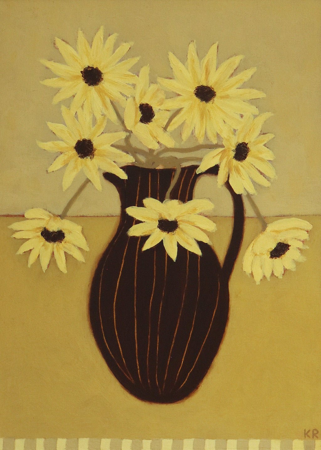 Sunflower Jug - Katie Roberts - Beside The Wave