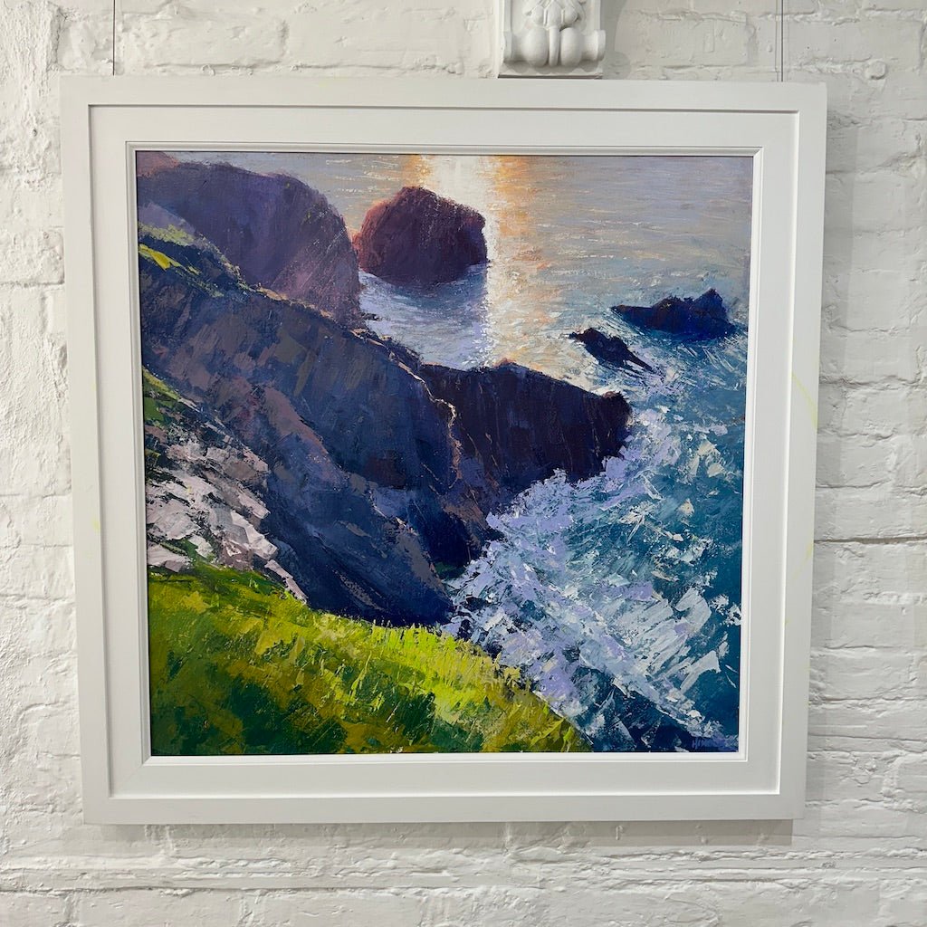 Sunlight Reflecting Off the Water, Bedruthan - Mike Hindle - Beside The Wave