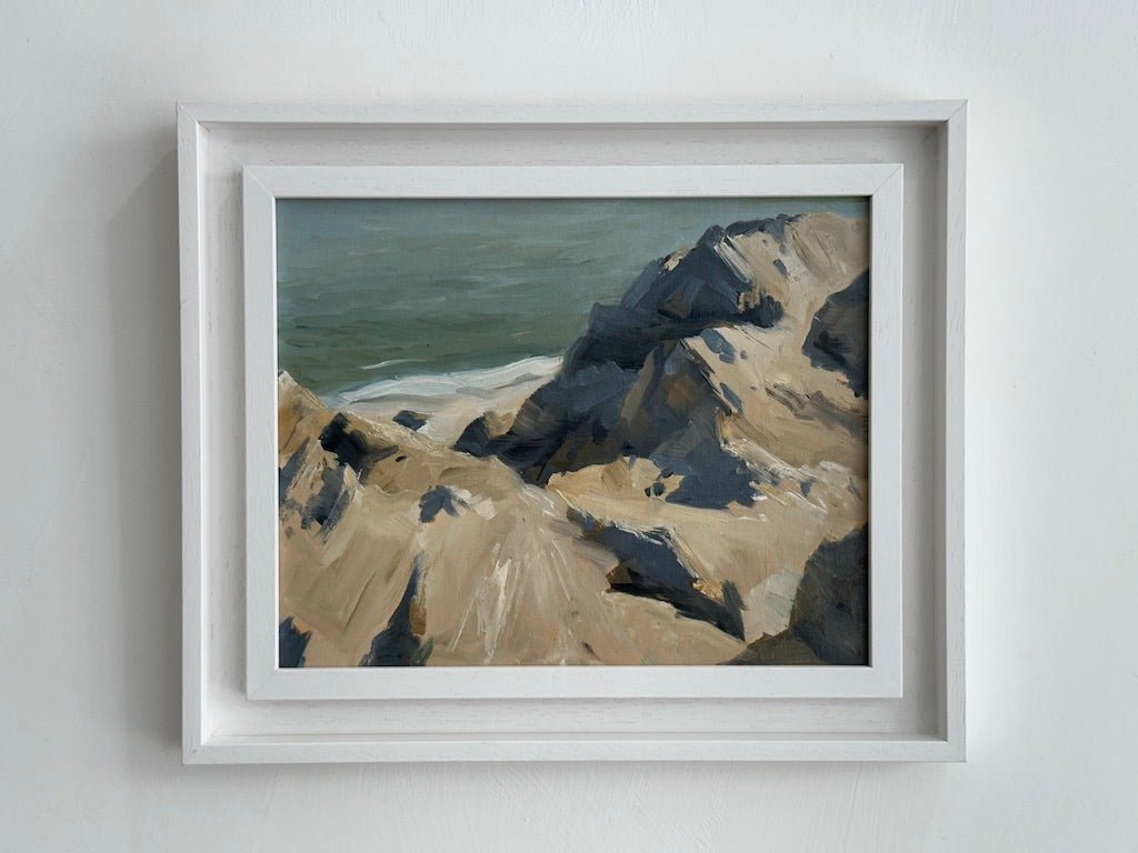 Sunlit Rocks in the Bay - Oliver Makeham - Beside The Wave