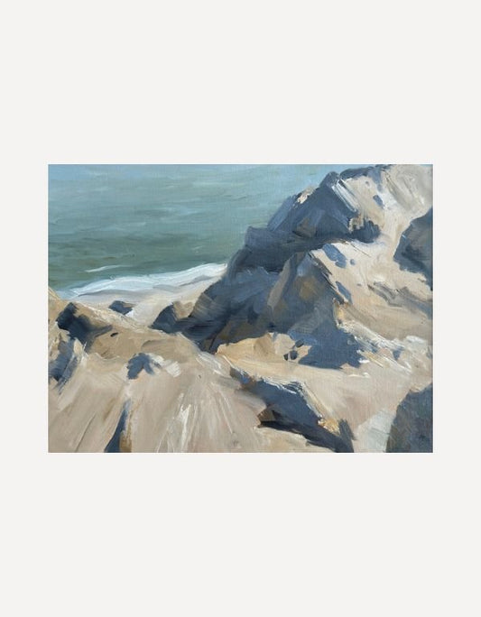 Sunlit Rocks in the Bay - Oliver Makeham - Beside The Wave