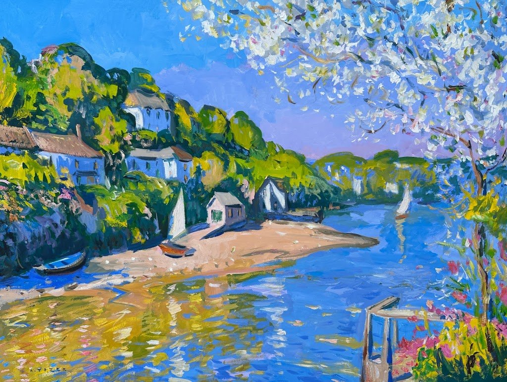 Sunny Afternoon at Helford Village - Andrew Tozer - Beside The Wave