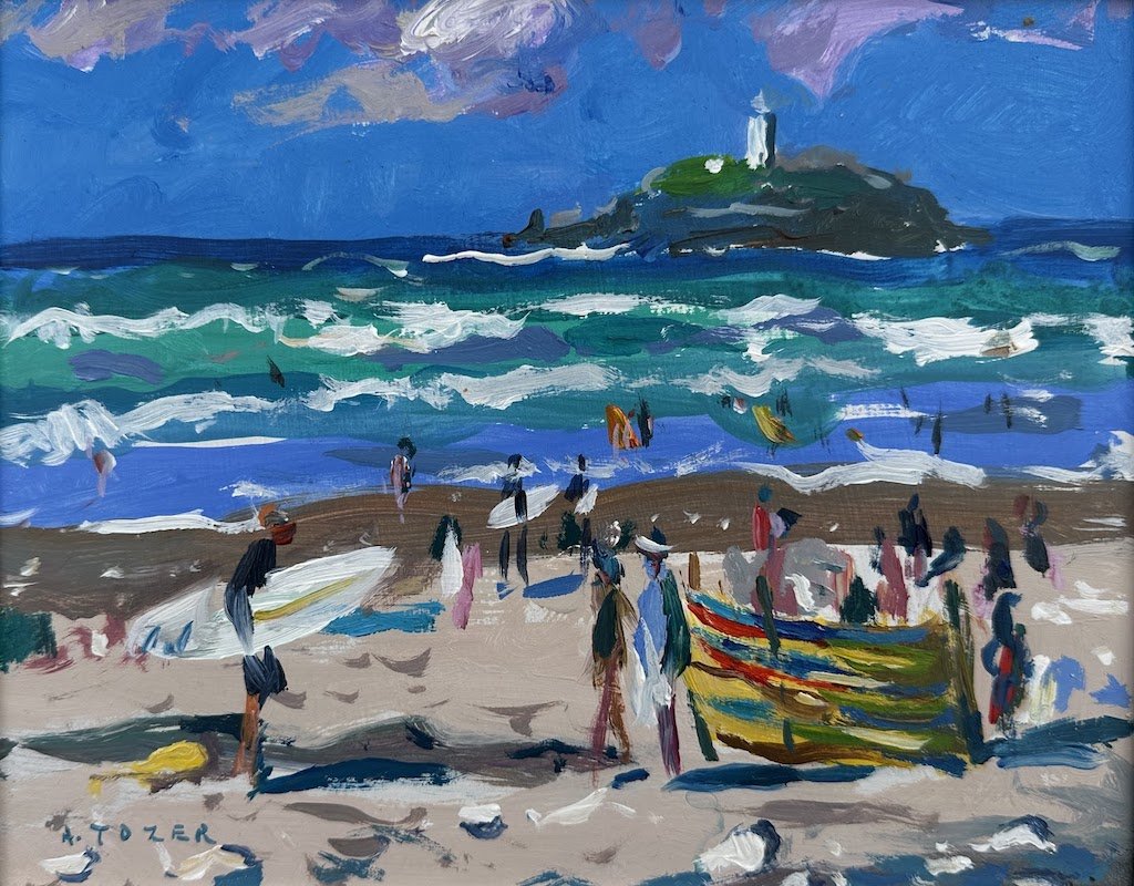 Surf's Up, Godrevy - Andrew Tozer - Beside The Wave