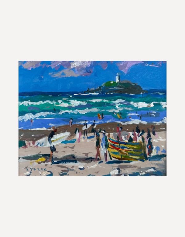 Surf's Up, Godrevy - Andrew Tozer - Beside The Wave