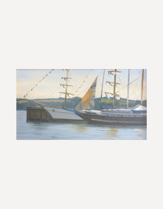Tall Ships in the Docks - Oliver Makeham - Beside The Wave