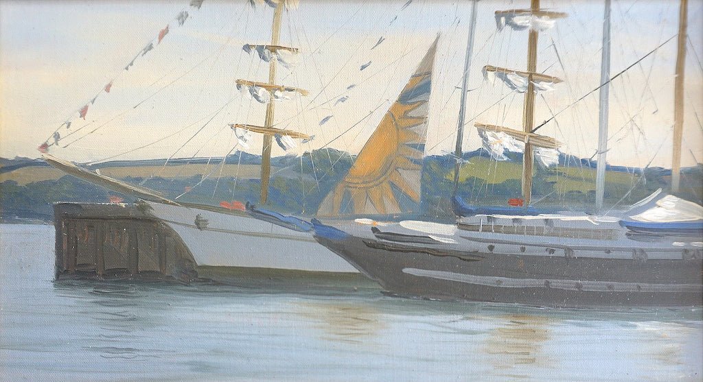 Tall Ships in the Docks - Oliver Makeham - Beside The Wave