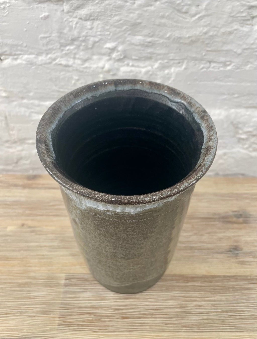 Tall Stoneware Cylindrical Vase - Andrew Knee - Beside The Wave