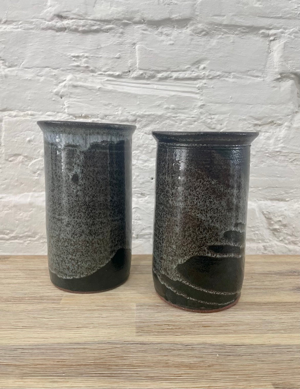 Tall Stoneware Cylindrical Vase - Andrew Knee - Beside The Wave