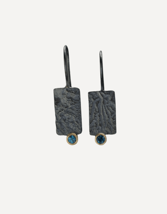 Textured Monolith Drop Earrings - My Store - Beside The Wave