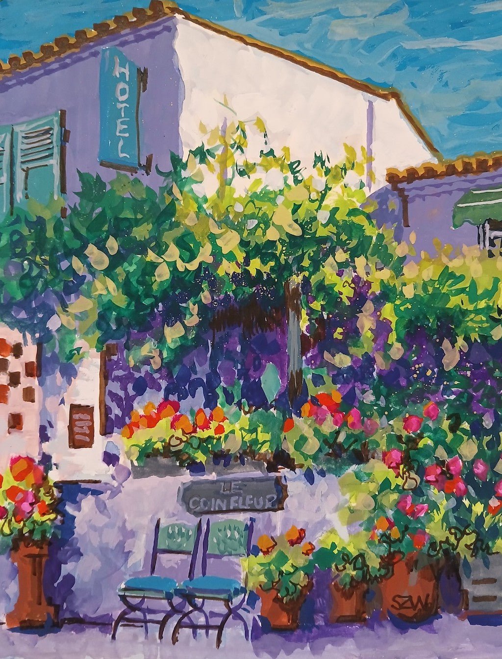 The Flower Corner - Sarah Wimperis - Beside The Wave