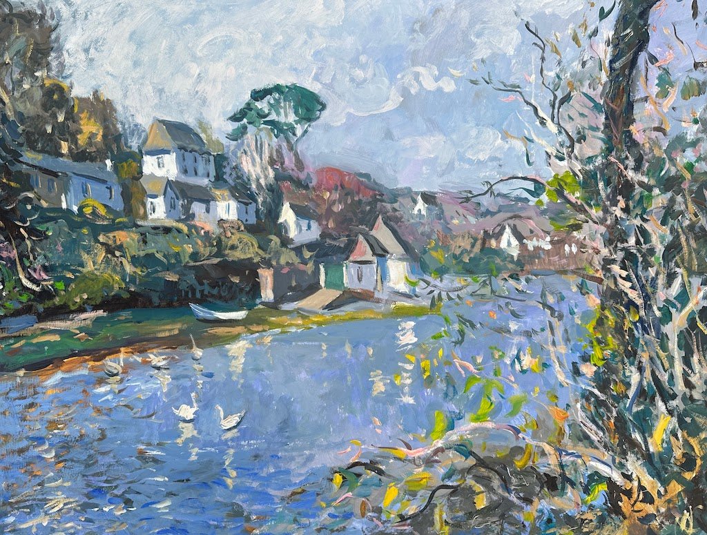 The Warmth of the Sun, Helford Village - Andrew Tozer - Beside The Wave