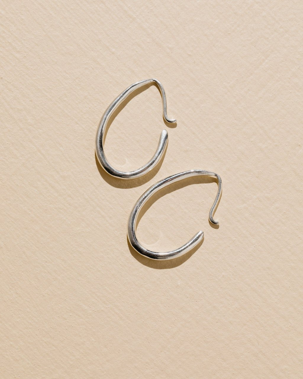 Tidal Hoops, Silver - Large - Naomi Lewis - Beside The Wave
