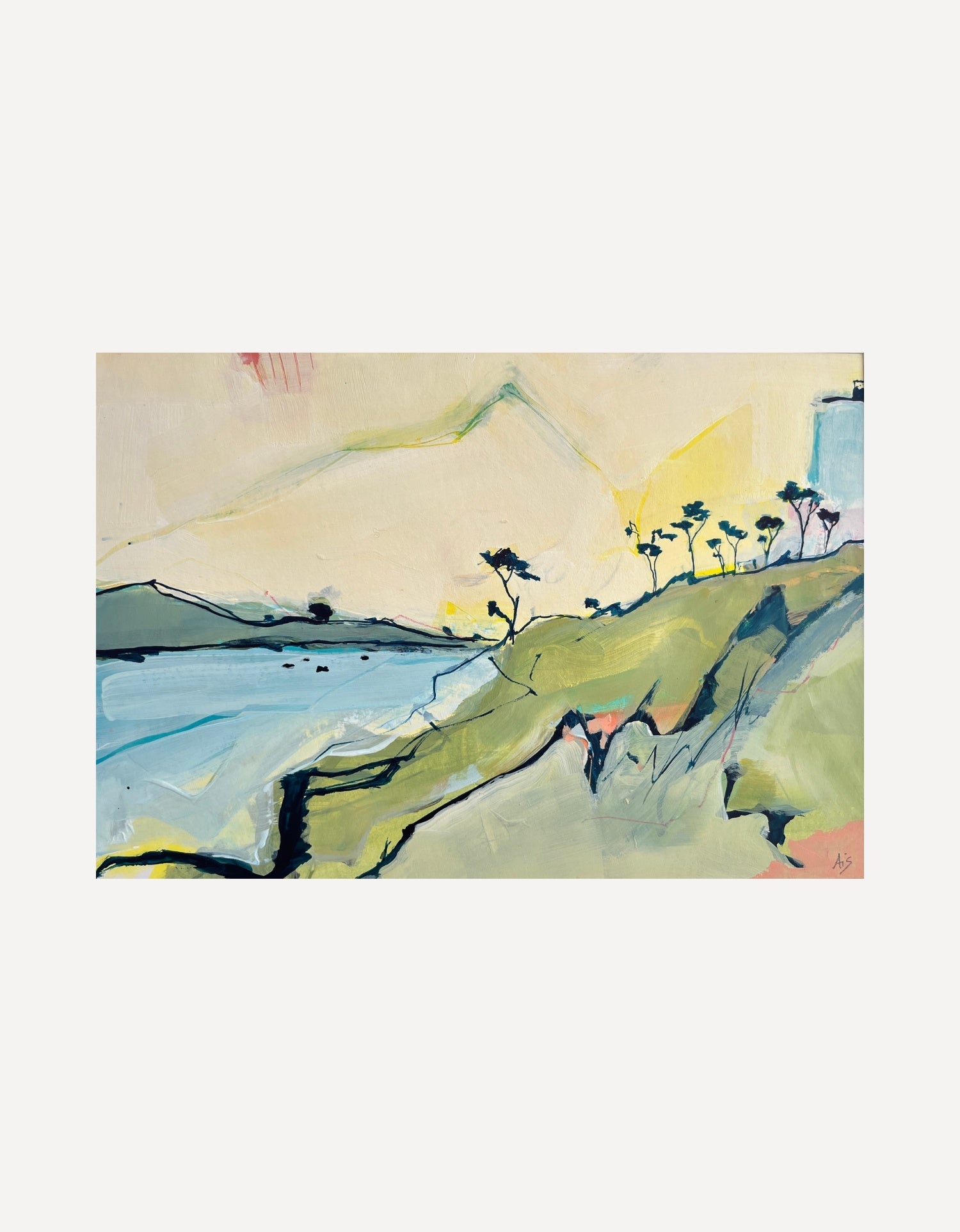 Trees near the Weir-Aisleigh Anne-Beside The Wave