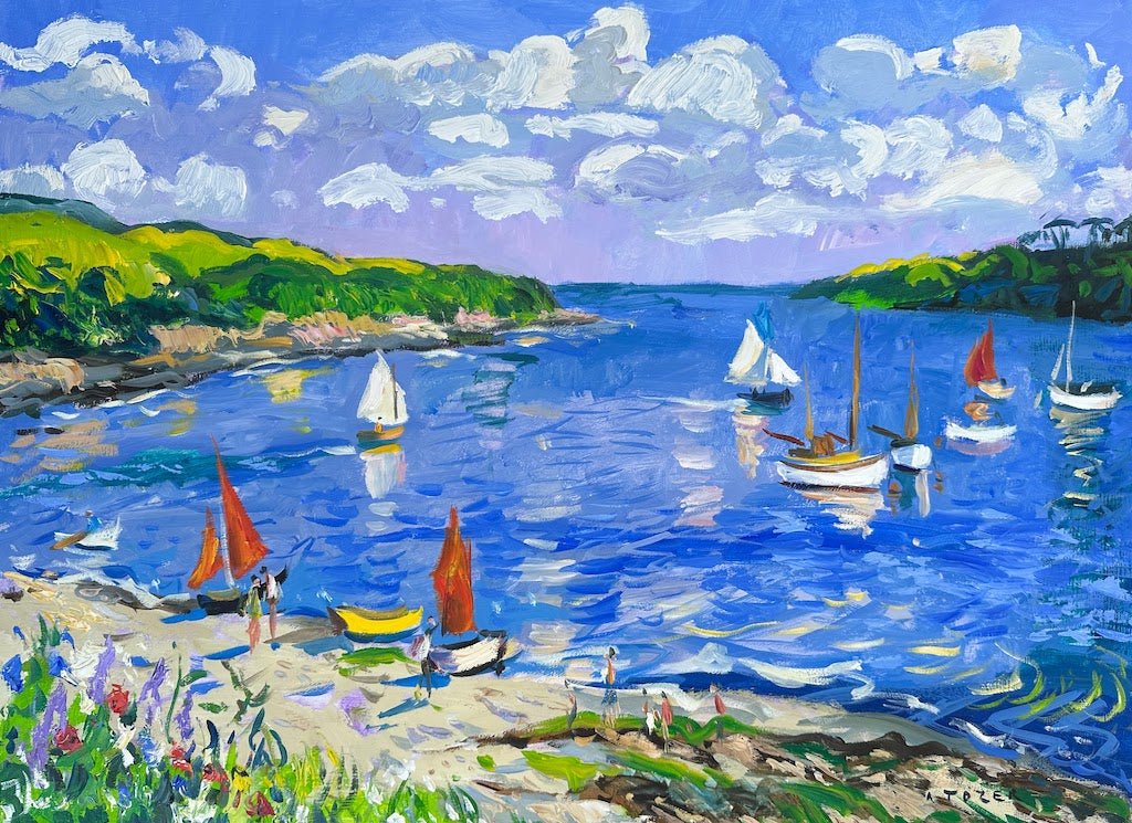 View from the Ferryboat Inn, Helford Passage - Andrew Tozer - Beside The Wave