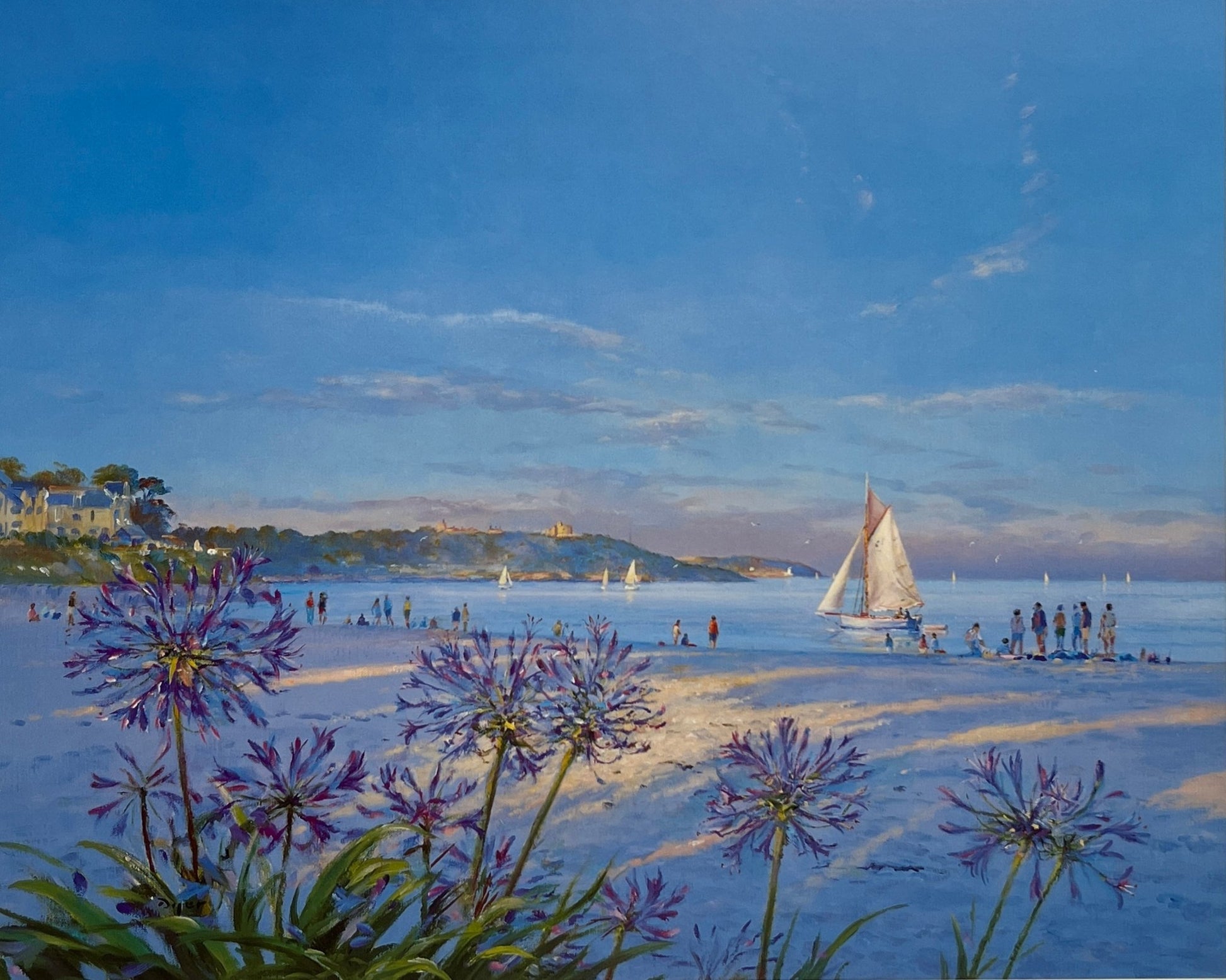 Warm Evening Light, Gyllyngvase - Ted Dyer - Beside The Wave