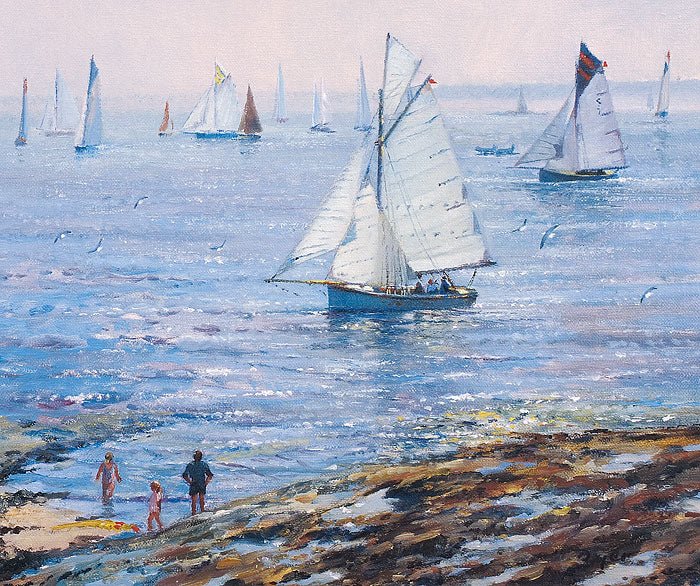 Watching the Regatta - Ted Dyer - Beside The Wave