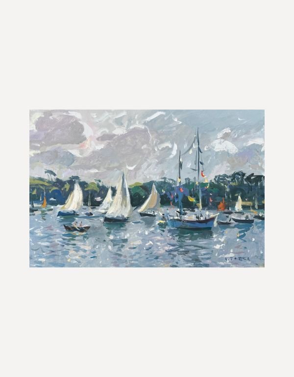 Watching the Regatta at Helford Passage - Andrew Tozer - Beside The Wave