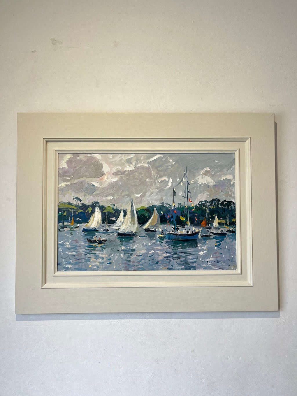 Watching the Regatta at Helford Passage - Andrew Tozer - Beside The Wave