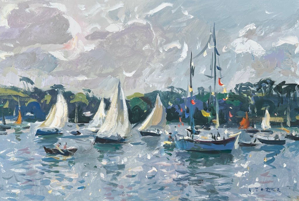 Watching the Regatta at Helford Passage - Andrew Tozer - Beside The Wave