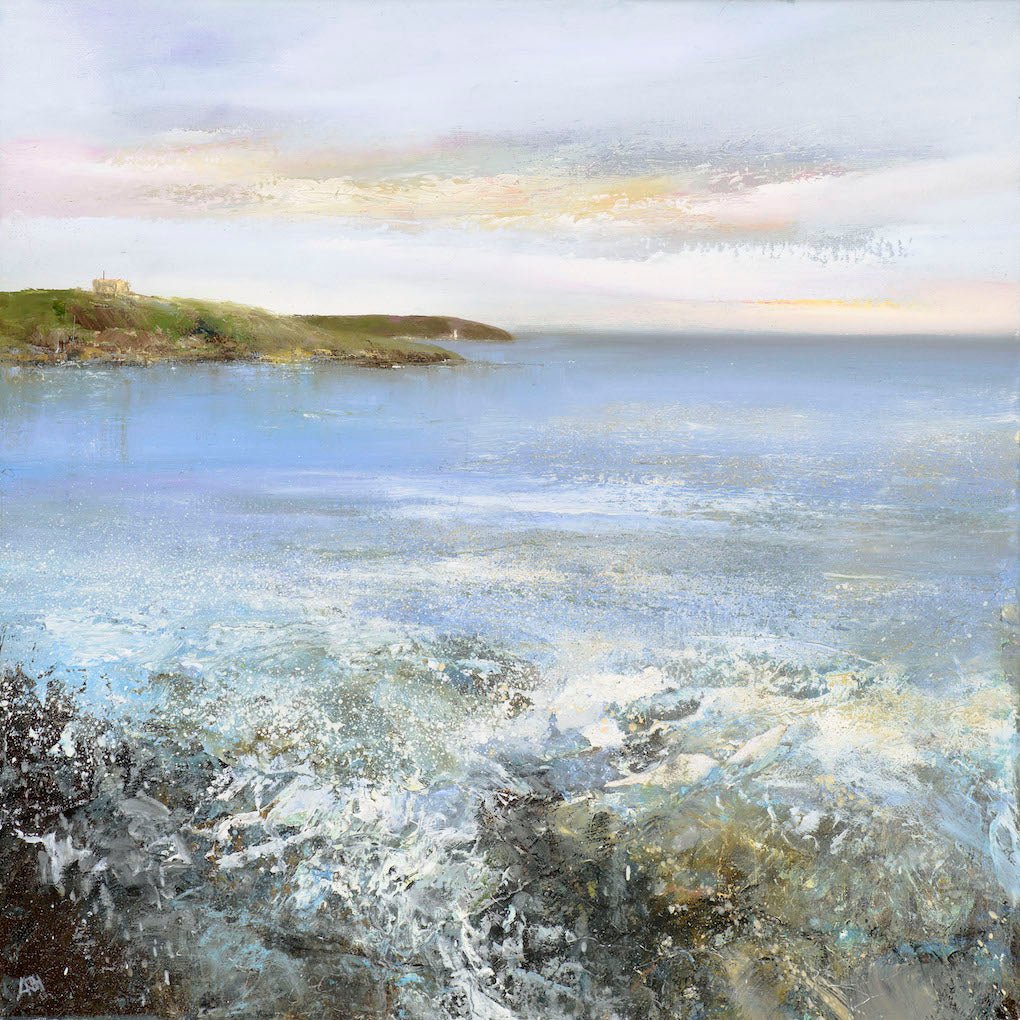 Watching the Waves at Castle Beach - Amanda Hoskin - Beside The Wave