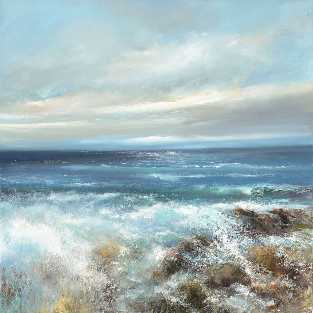 Watching the Waves, Falmouth Bay - Amanda Hoskin - Beside The Wave