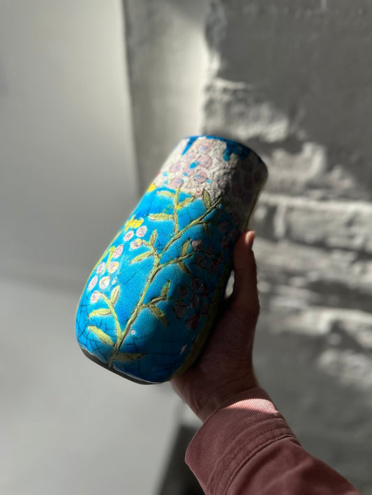 Wild Cornwall Pot (Tall) - Catherine Lucktaylor - Beside The Wave