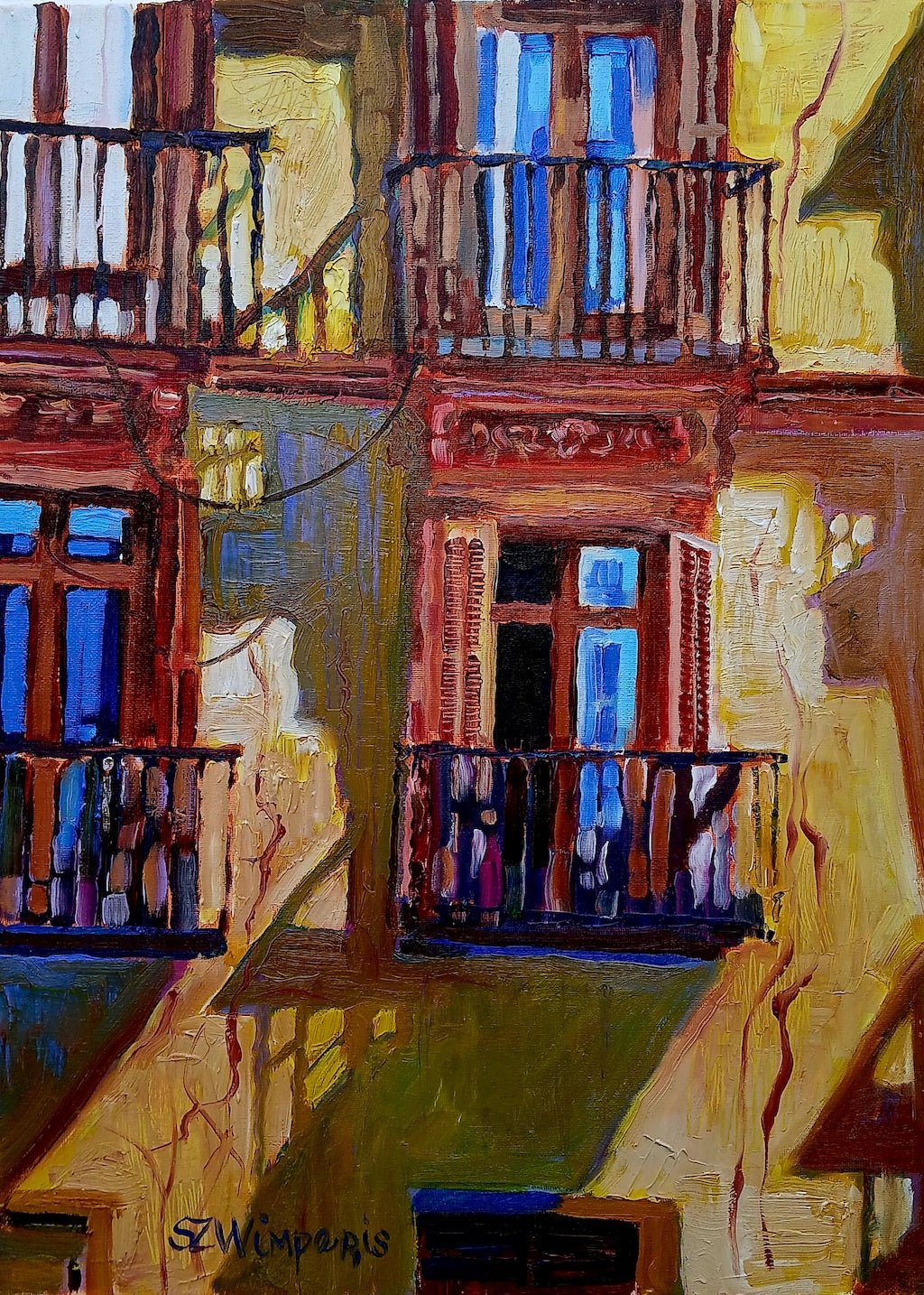 Yellow Wall - Sarah Wimperis - Beside The Wave